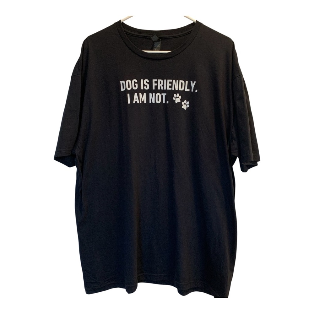 Men’s Black T-Shirt with Dog Saying size XL - Picture 8 of 8